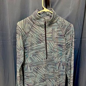Blue patterned Under Armor Quarter.Zip